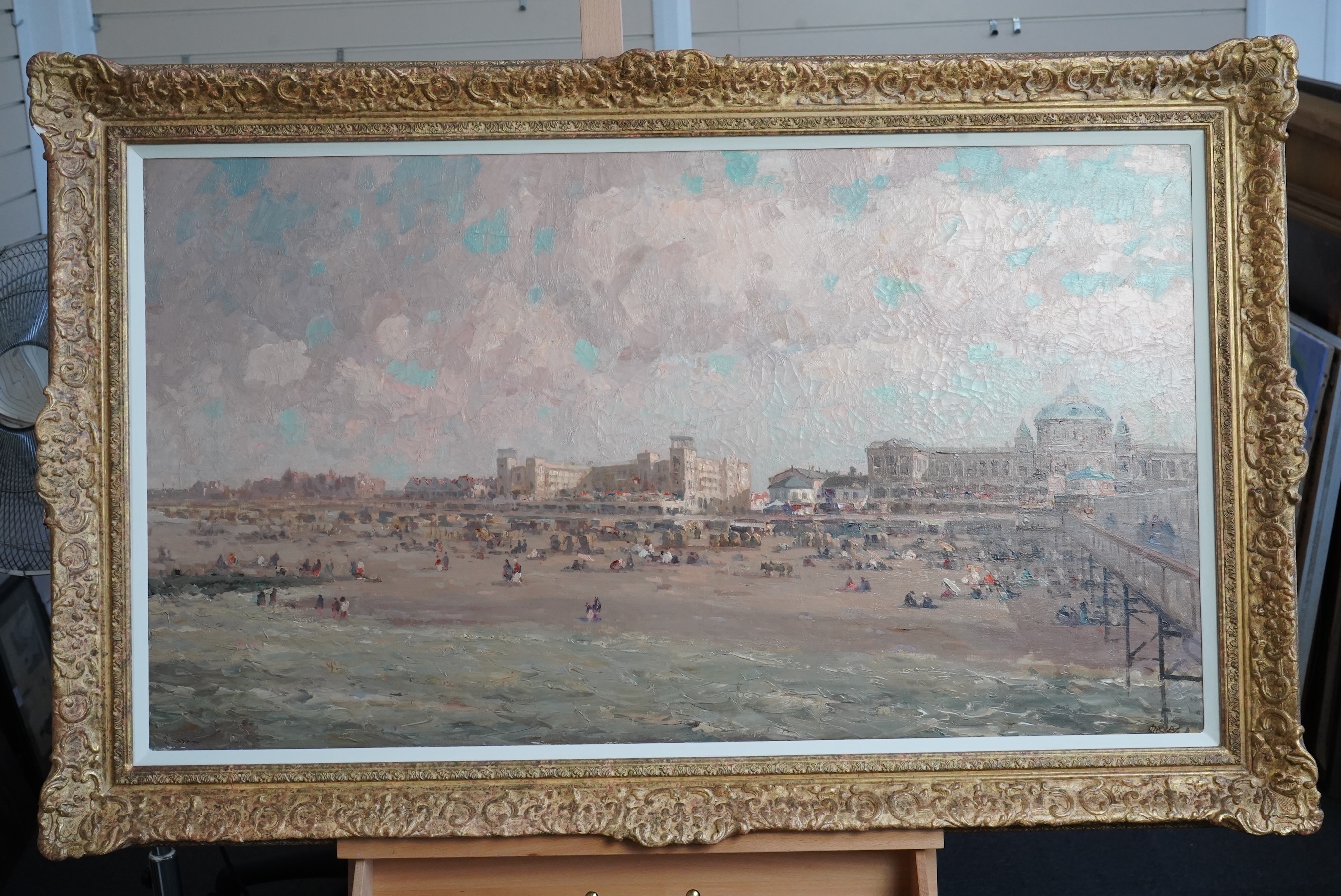 Jacques-Émile Blanche, French 1861-1942, 'Bathers on the Beach, Scheveningen, The Hague'